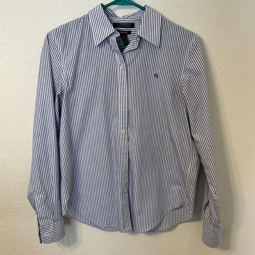 Striped Button Down Top